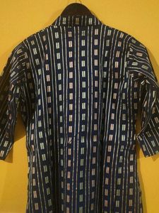 Striped tunic with decorative trim Kurta Pyjama