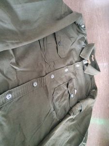 Olive Green Chase Workwear Shirt - Size M