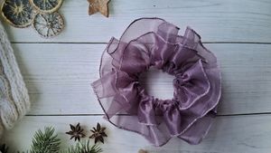 Organza Ruffle Scrunchie