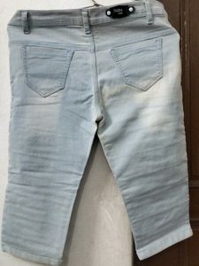 Distressed Denim Shorts