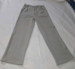 Grey straight Leg Pants