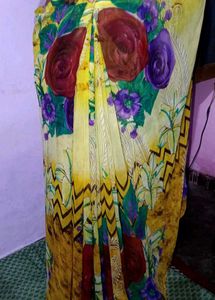 Floral Print Saree