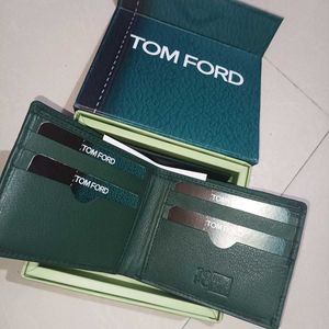 Tom Ford Green Leather Wallet