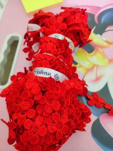 Red Flower Lace