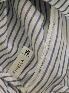 White Striped Dress For Women&#39;s