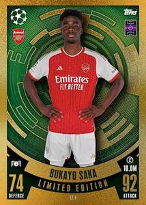 Bukayo Saka Limited Edition Card