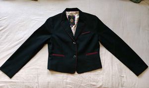 Black Blazer &amp; Maroon One Piece