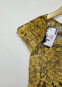 Trendy New Shinny Gold Top For Women