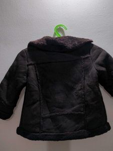 Brown Fur Lined Jacket 3/4 years