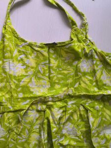 Floral Green Top