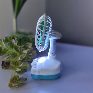 Rechargeable Fan With Led Lamp
