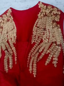 Red Party Wear Gown