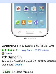 Samsung Galaxy J2 - White, 8GB