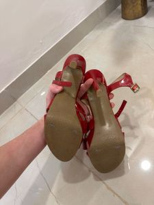 Never Used Red Heels From Europe / Damaged