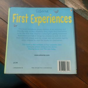 Set of Usborne First Experiences 4X1 Imported Book