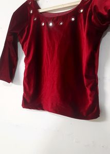 Velvet Crop Top