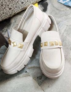 Stylish White Loafers