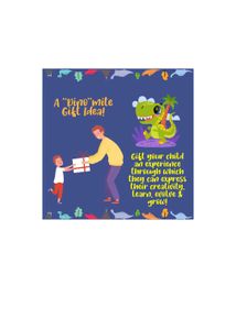 New sealed unused Dinosaur Coaster Painting Kit