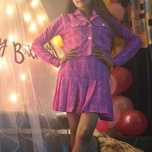 Pink Houndstooth Set