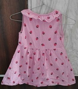 Hand 🌼Print Baby Girl Frock