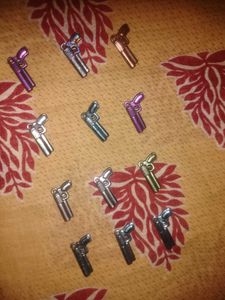 Plastic Gun Locket(Pistol/12 Piss/Multi Colour)💐
