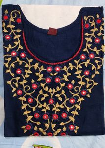 Embroidery Work Kurti Single Pc