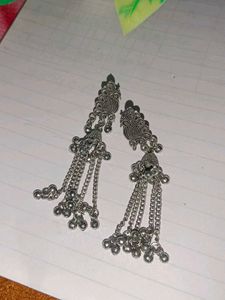 silver jhumka