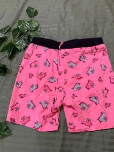 Pink Cartoon Shorts