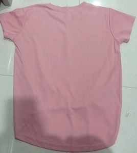 Peach Colour High-Low Shaped Top