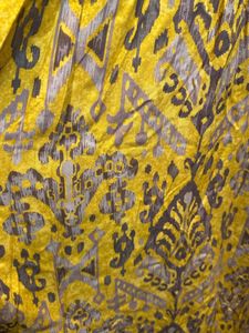 GLOBAL DESIYellow Printed-Graphic Full Length Dres