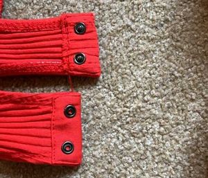 ZARA Orange Red Colour Bodysuit With Full Sleeve