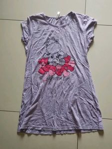 Cute Graphic Night Dress