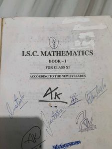 ISC Mathematics Class XI Book