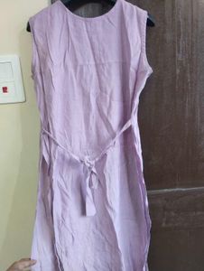 Elegant Lavender Sleeveless Kurta