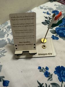 Table Decor Mobile Holder India Flag