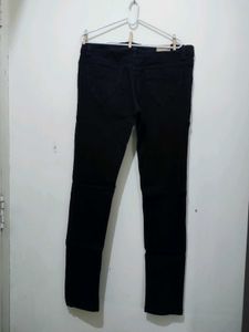 Coaster Pencil Tapered Skinny Fit Black Denim Jean