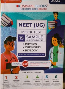 Oswaal NEET(UG)Mock Tests 16 Sample question Paper