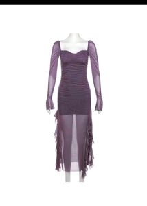 Elegant Purple Maxi Dress