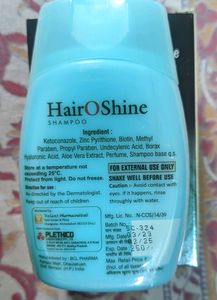 HairOShine Shampoo with Biotin for Dandruff free,