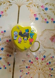 COMBO Of BTS Metallic Box Keychain And Gel Pens