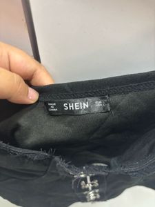 Shein Black Corset Crop Top
