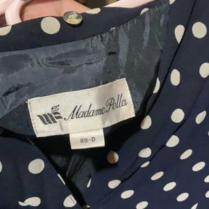 Chic Polka Dot Shirt Dress