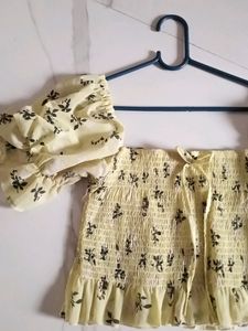 Yellow Floral Top