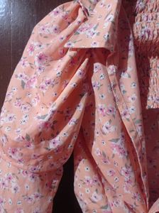 Floral Tie-Front Top