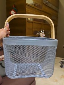 Metal Mesh Storage Basket