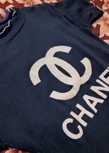 Chanel Inspired Navy Top