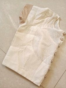 Stylish Back Button Design Blouse