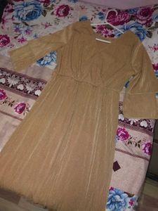 Elegant Gold Maxi Dress