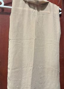 Elegant Sleeveless Beige Top