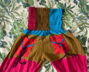 Colorful Tube Jump Suit